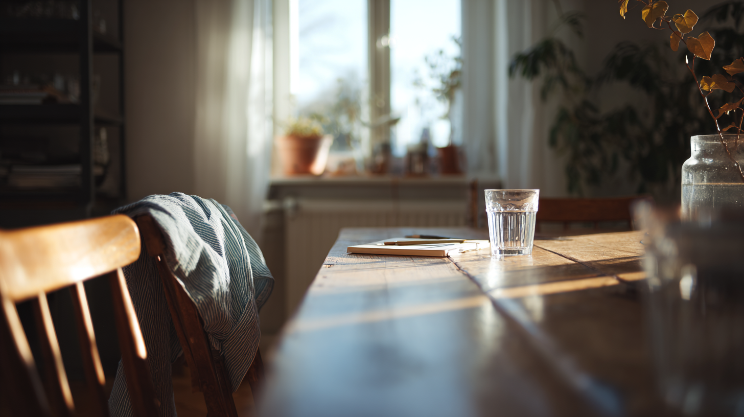 Leerer Raum mit Stühlen als Symbolbild für Trauergespräch